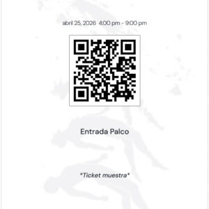 Entrada Palco - Conexiones III