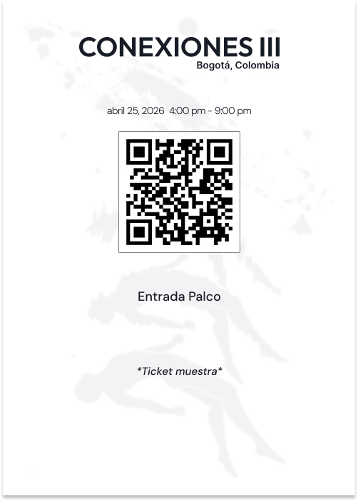 Entrada Palco - Conexiones III
